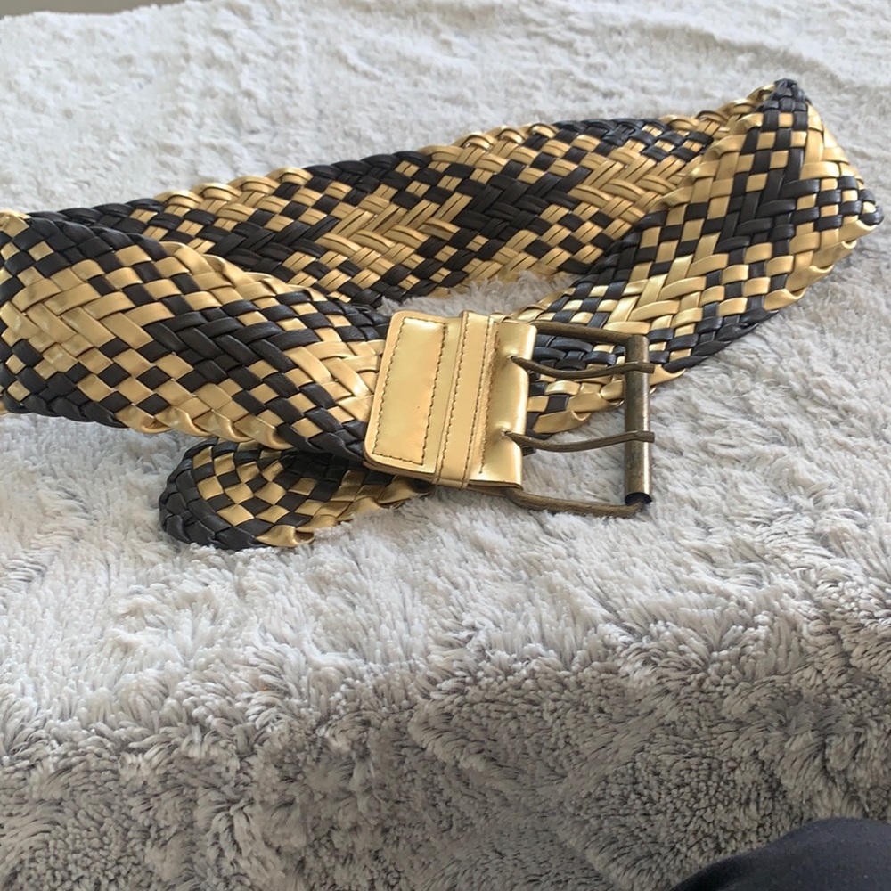 Gold and brown belt